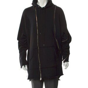 Kidill crew neck hoody with wrap around zip details. XL